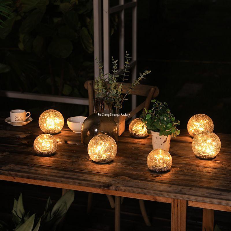 Wasserdichte Solar-Gartenleuchten: Sphärische Hof- & Terrassendekoration für den Außenbereich