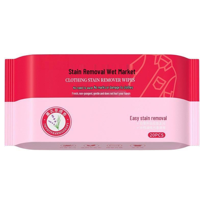 Portable Oil and Stain Remover No-Wash Disposable Cleaning Wipes