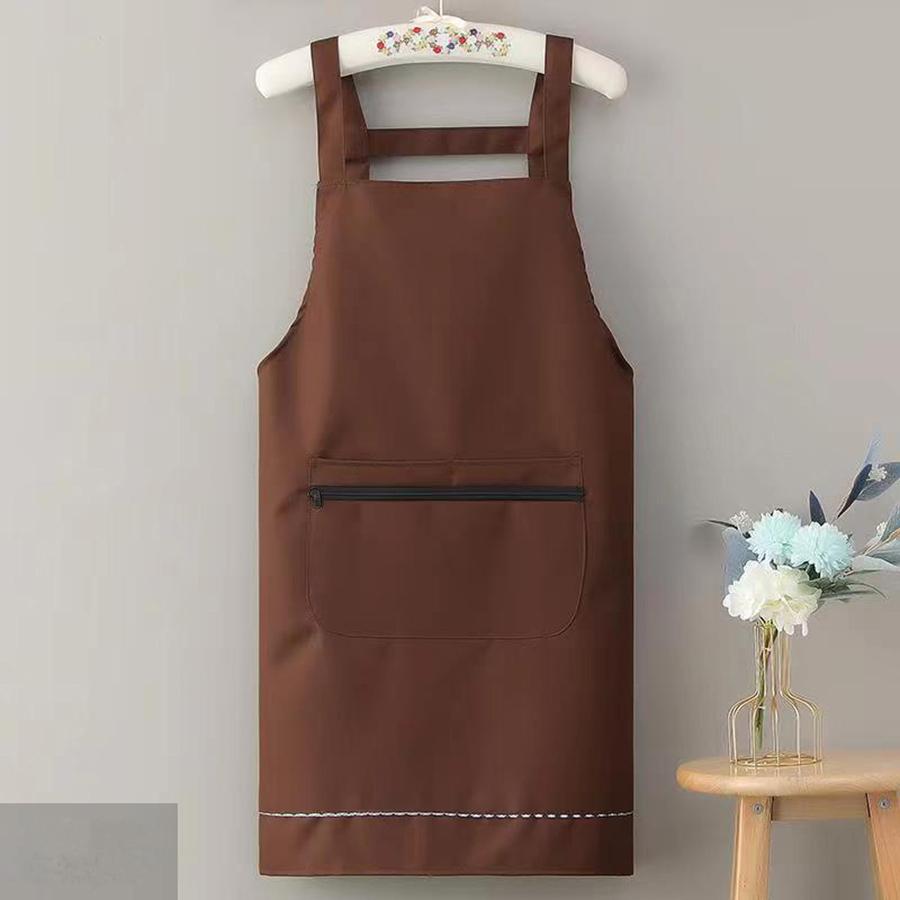Household Apron for Women Kitchen Waterproof and Oil-Proof Sleeveless Apron Fashion Internet Celebrity Cute Suspender Work Clothes for Men