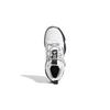 adidas Lockdown J Fabric Slip Resistant Abrasion Resistant Mid Top Children's Basketball Shoes White Black Unisex GZ3084