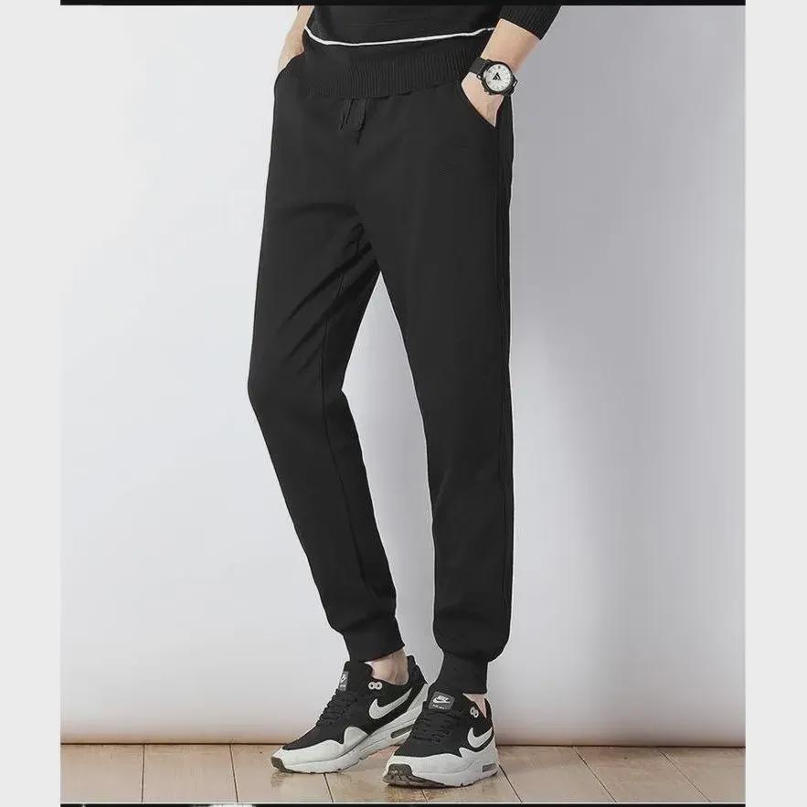 Herbst Herren Plus Samt Slim Korean Casual Pants - Lockere Passform für Teenager