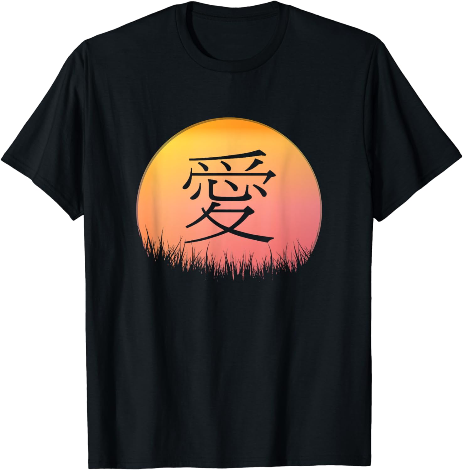 

Love Written in Traditional Chinese Characters Kanji T-Shirt Women Clothing Tops Aesthetic Clothes Y2k Vintage Ropa Mujer S разноцветный