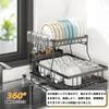 Beideli Dish Dish Drainer Automatic Kitchen Dish Dish Dish Large Dish Kitchen Dish Plate Chopstick Easy Assembly Automatic Drainage Drainer, Rack,