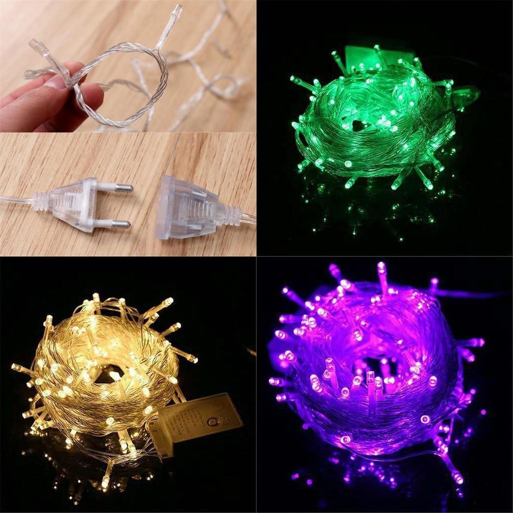 Dazzling 10m 100leds Multi-color Fairy String Lights Ideal For Weddings And Holiday Celebrations
