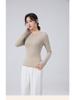 New Autumn/Winter Modal Wool Crew Neck Base Layer Top - White Long Sleeve Shirt