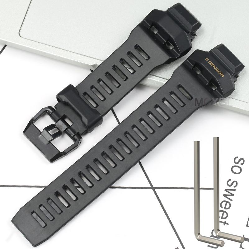 Rubber Strap For Casio G-Squad GBD-H1000-1A7JR Men's Strap GBD-H1000 GBD H1000 Replacement Bracelet