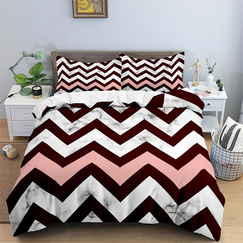 Luxury Black Marble Duvet Cover Set Queen/King/Full/Twin Size Bedding Set Geometric Black Marble Comforter Cover Set Men Women