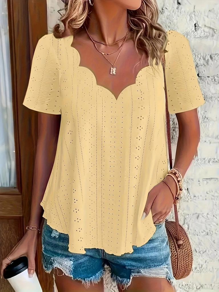 Wish Ladies Summer T Shirt With Breathable Pima Cotton For Casual Wear