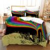 Superior Colorful Rainbow Duvet Cover Print Bedding Set King Size For Kid Teen Girls Microfiber Boho Comforter Cover Pillowcases