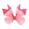 50Pcs 3D Organza Fabric Butterfly Appliques Double-layer Gradient Color Chiffon Butterfly Embroidered Patches Translucent