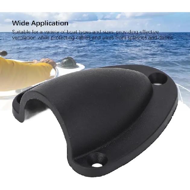 4Pcs Nylon Cable Vent Cover for Boats/Yachts/Kayaks | Weather - Proof Wire Guard with Mounting Screws