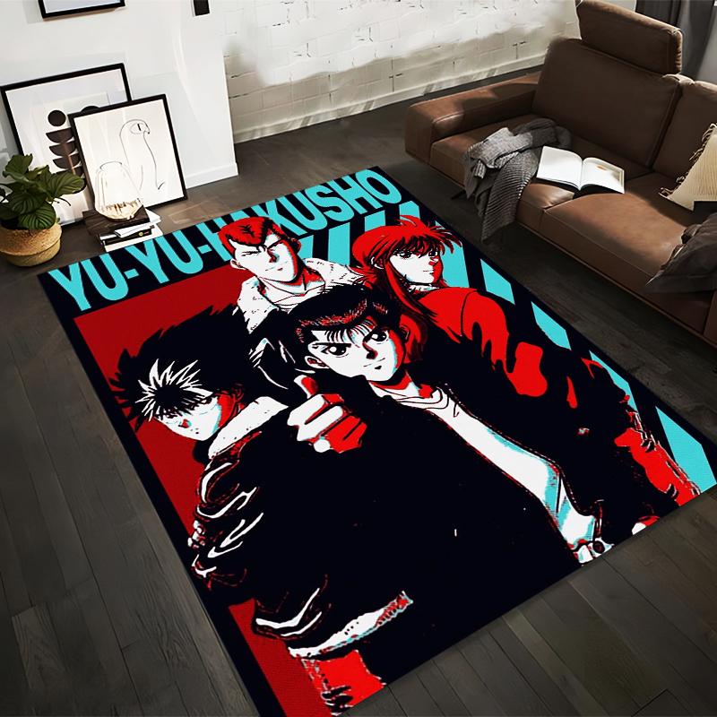 

Anime Carpet Featuring Yu Yu Hakusho Characters, Stylish Room Decor Suitable for use as an anti-slip for living room bedroom sofas 40x60cm( 15x23in )