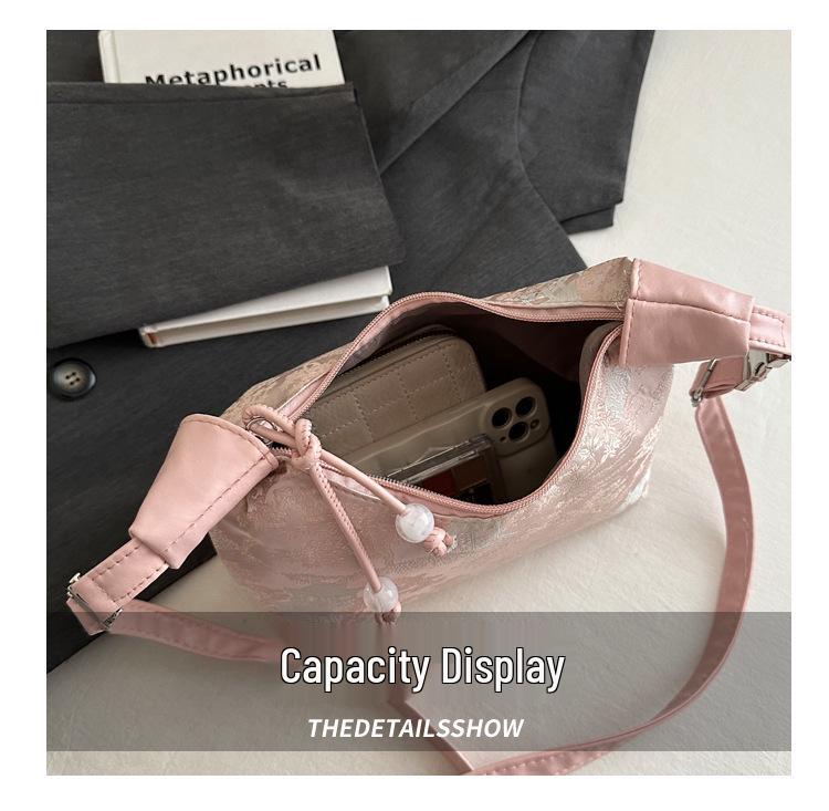 2024 Women's New Chinese Style Fashion Crossbody Handbag - Lightweight, Simple, Large Capacity