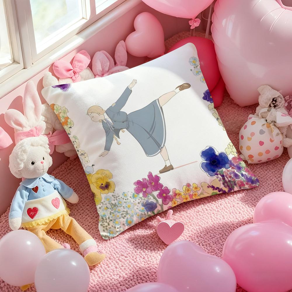 The Colors Within Anime Cushion Cover Pattern Printed Pillowcase for Living Room Sofa Cushion Cover & Bedroom Decor