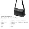 Rename Faux Leather Box Shoulder Bag RSG24036