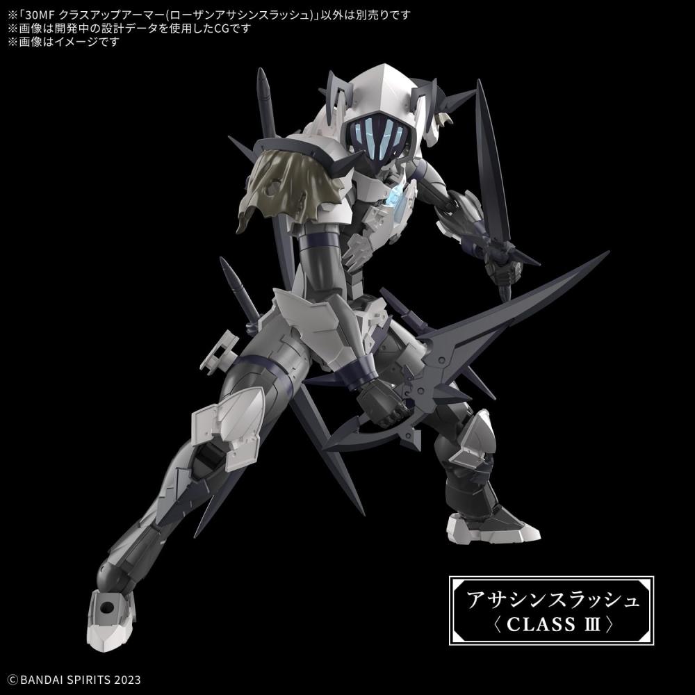 Bandai Spirits  Bandai Spirits  30mf Class Up Armor  Rosan Assassin Slash  Color Coded Plastic Model