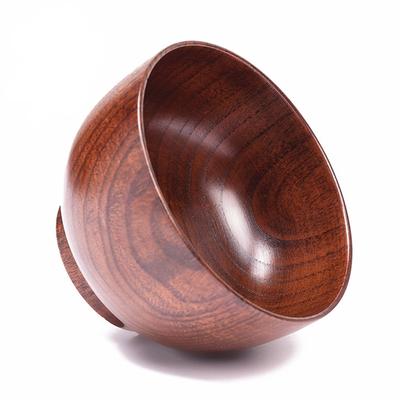 Natural Wooden Bowl Japanese Wood Rice Soup Bowl Salad Bowl Food Container Large Small Bowl For Kids Tableware Wooden Utensils