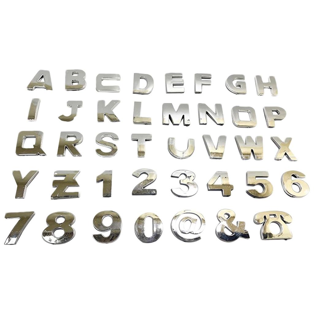 Car Letter Decal, Car 3D Letter Sticker - Weather and UV Resistant Letter Sticker