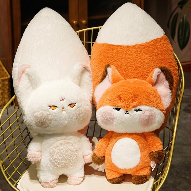 Big Tail Fox Plush Toy Cartoon Stuffed Animal Bedroom Decoration Gifts Kids