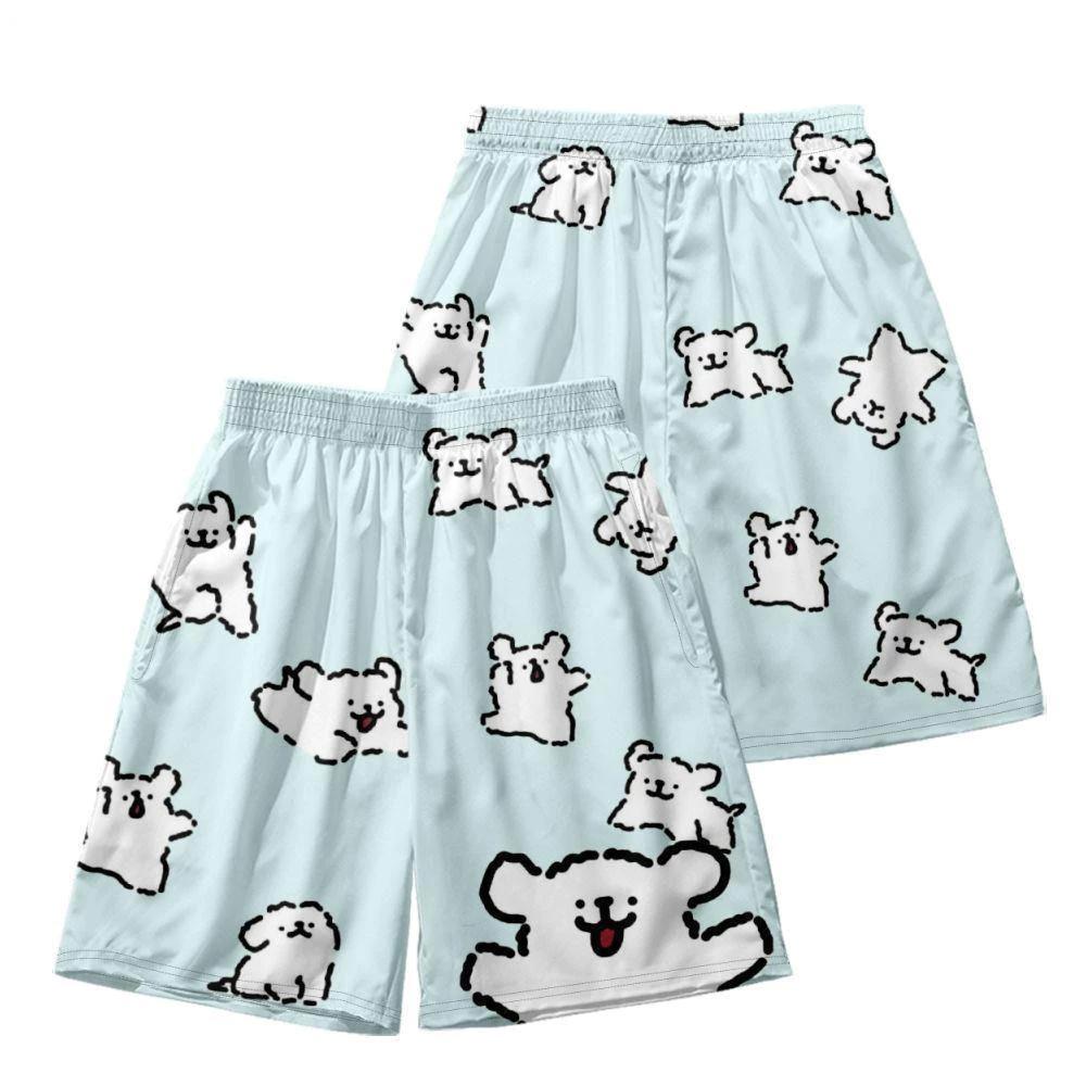 

Cartoon Tiny Bear Boxing Muay Thai Kickboxing Training Shorts Print Martial Art Boxer Unisex Men Women Kid Fighting Fitness Sport Gym Workout S