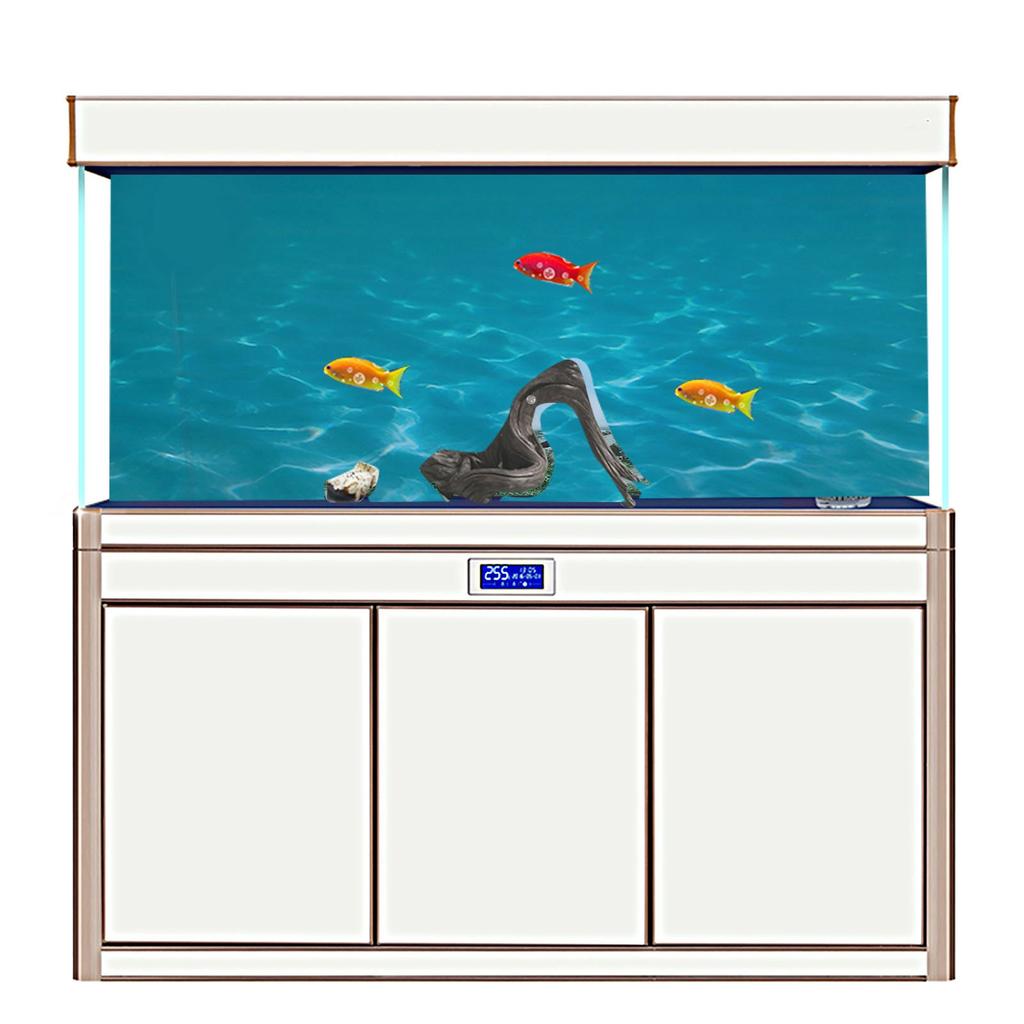 Aquarium Wallpaper Decoration Fish Background Sticker PVC Self Adhesive 3D Sea Pattern Aquarium Poster Decoration
