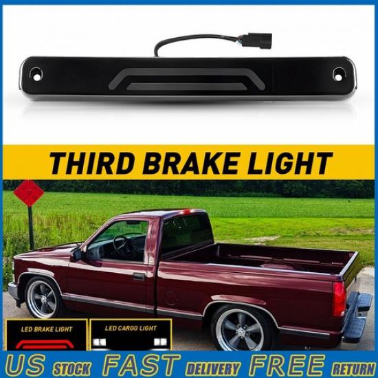 LED Smoked Third 3rd Brake Cargo Light Lamp 1988-1998 For GMC Chevy C1500 K1500