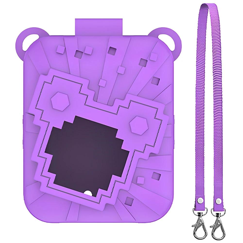 

Silicone Cover Case Anti-Drop Silicone Protective Cover with Lanyard Protective Holder Skin for Bitzee Dis Ney Interactive Toy
