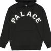 Palace FW22 Cut Out Hooded Sweatshirt With Embroidered Logo Print Men Hoodies Black P21CS229
