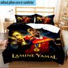 Set Biancheria da Letto 3 Pezzi Football Spirit Ya-mal, Include 1 Copripiumino e 2 Federe Perfetto per Camera da Letto, Dormitorio, Regalo di Natale per Fan