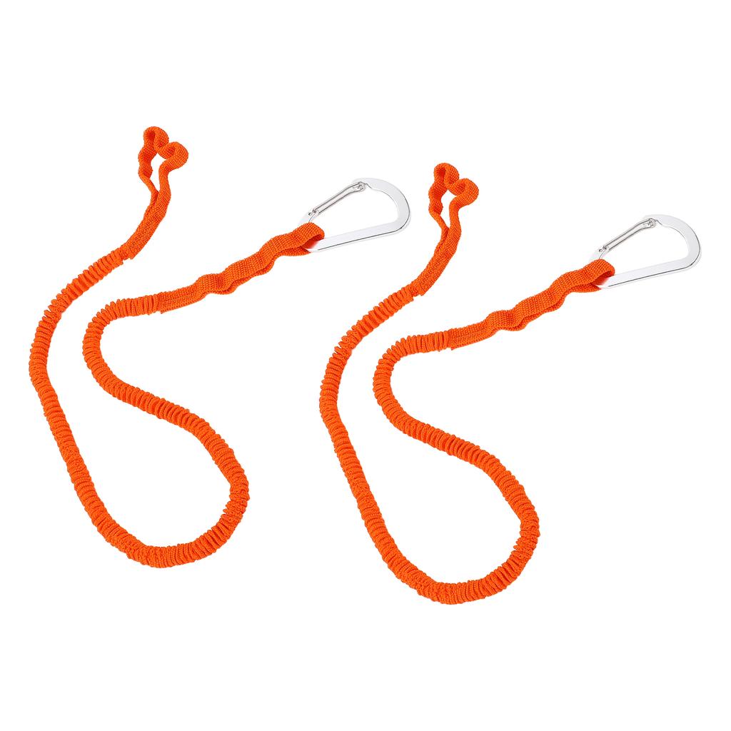 2pcs Kayak Paddle Leash Stretchable Strap Lanyard Rope for Kayaking Boating Canoeing Fishing Pole Rod 3‑6 Feet