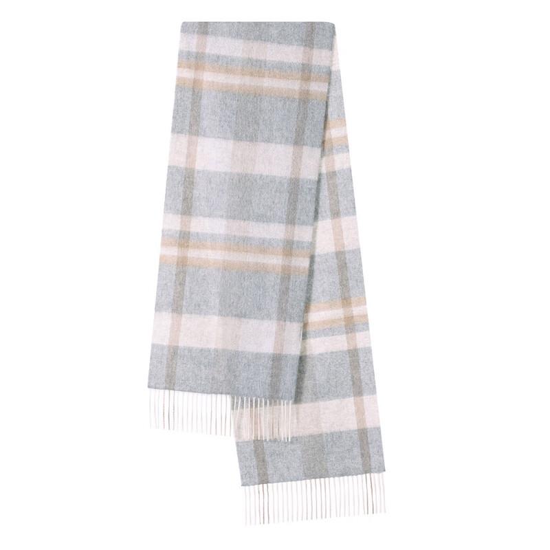 Tianshan 100% Cashmere Plaid Scarf