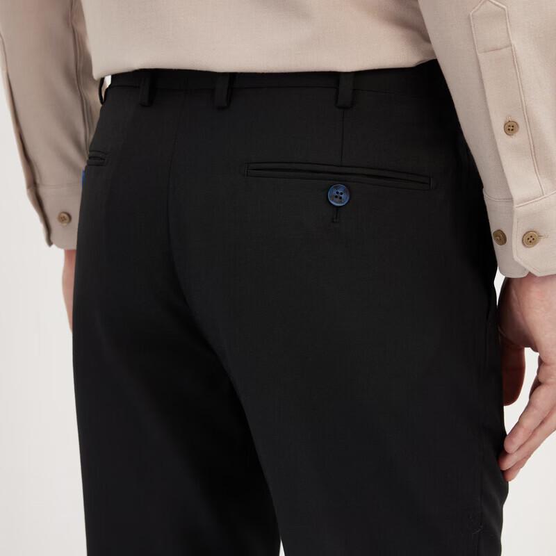 Jiumuwang Men's Wool Blend Slim Fit Dress Pants