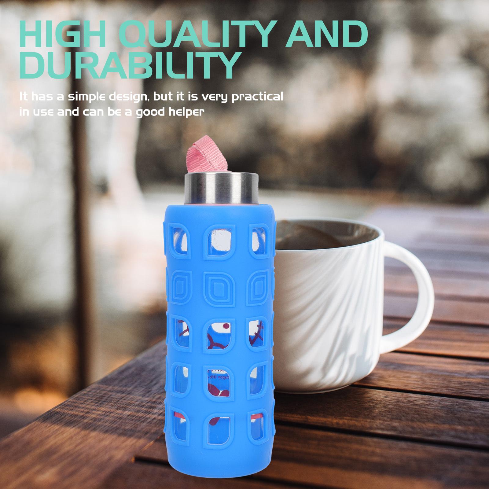 

4Pcs Hollowed Bottle Sleeve Silicone Thermal Insulation Cover for Sports Outdoor Use Scald Resistant Lightweight Easy Carry other