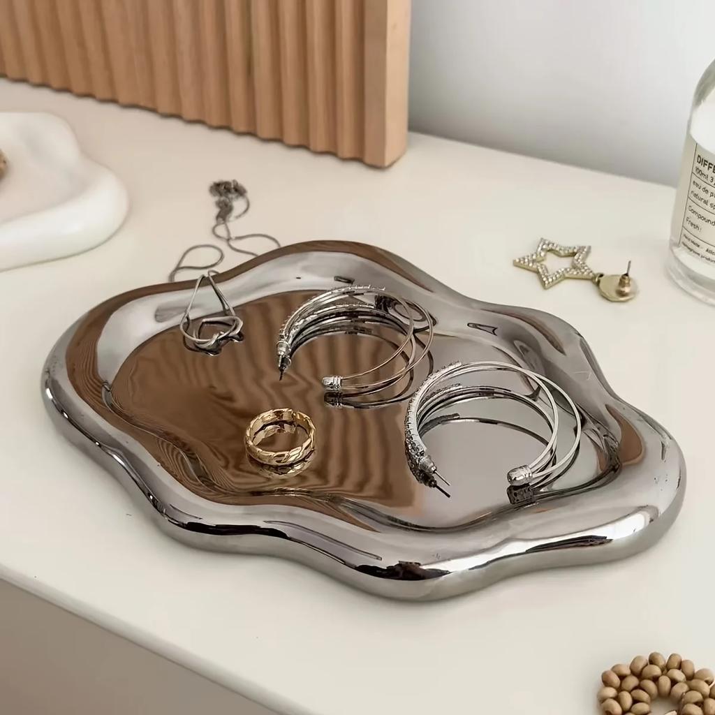 Photo Props Jewelry Storage Plates Display Plates Light Luxury Accessories Ornaments Ceramic Jewelry Ornaments Display Tray New