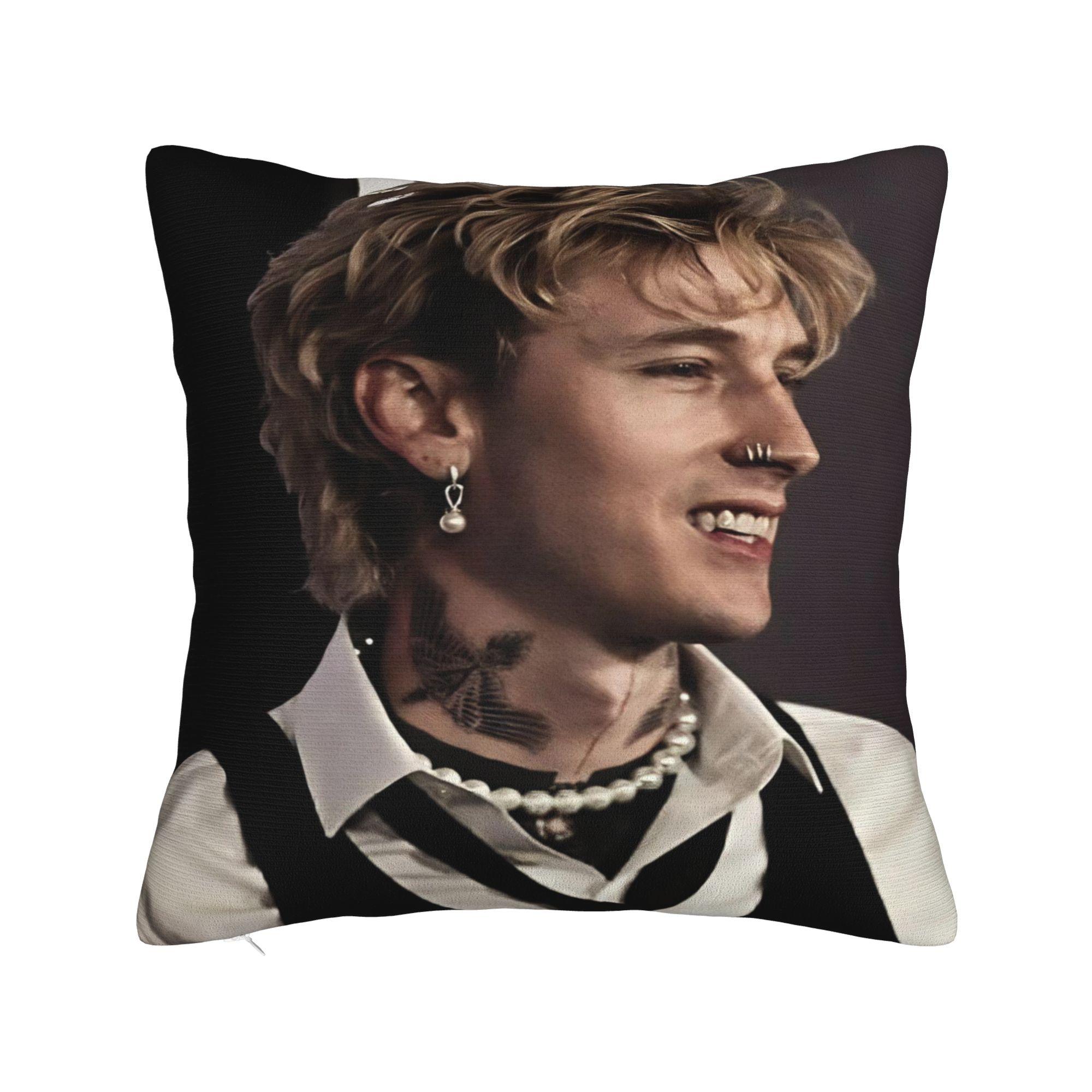 

Decorative Pillow Cover MGK Lost Americana Tour 2025-2026 Merch Home Throw Pillow Case Cover Square Multi Size 12x12Inch