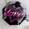 1 PC Automatic Folding Umbrella - Swan Dance Pattern, Portable & Foldable Design with 8 Ribs, Christmas Birthday Gifts
