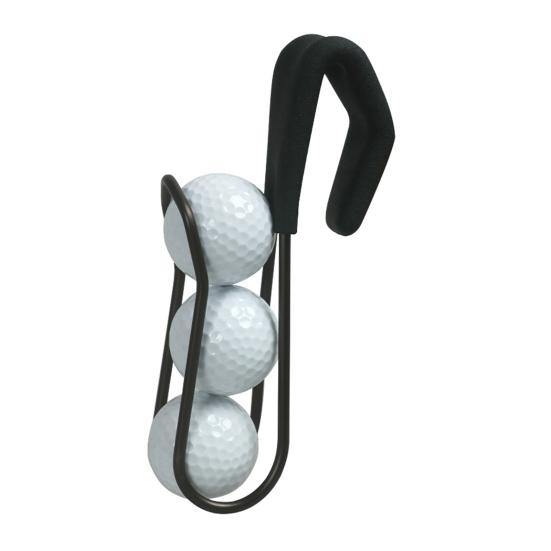 Golf Ball Holder with Quick-Draw Release Portable Waist Hip Metal Ball Carrier Holds 3 Balls Golf Accessory for Men Women