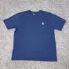 Camicia Carhartt Uomo XL Blu K87 Vestibilità Originale Tasca Workwear Maglietta Girocollo Top T