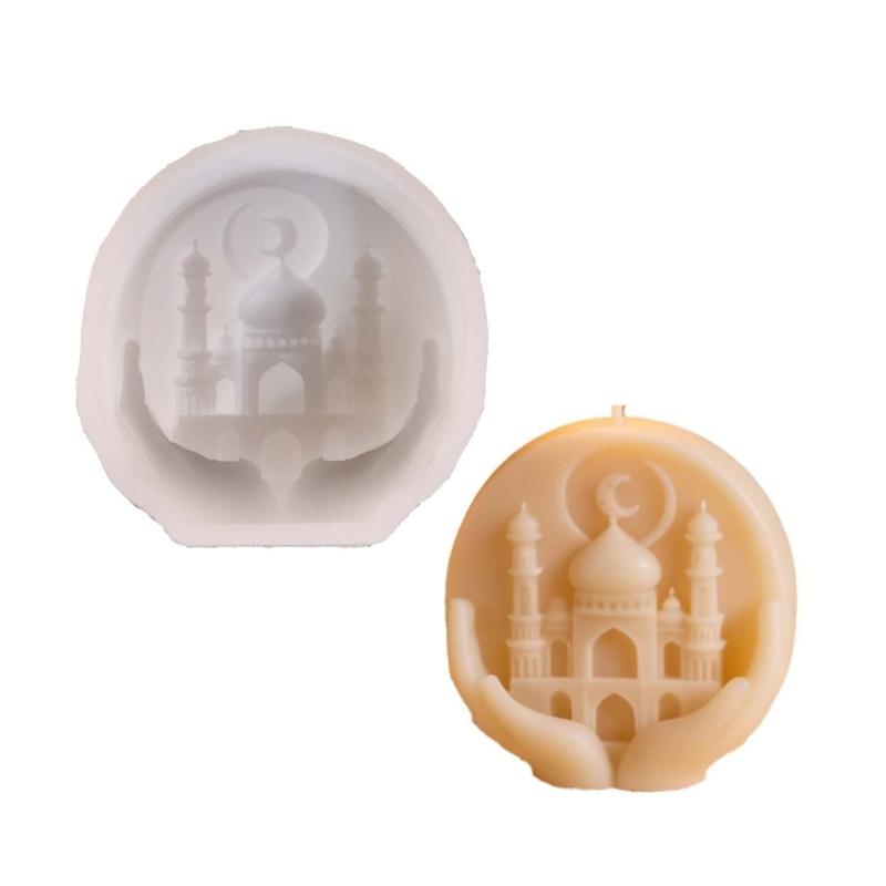 

Silicone Handheld Castles Mould For Creative Candle Making And Decorative Art Projects 1