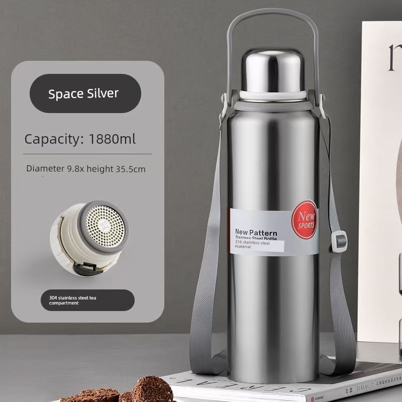 Stainless Steel 316 Large Capacity Vacuum Cup for Male and Female Students Good-looking Tea Cup Portable Car Outdoor Kettle