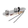 Guitar Control Plate Iron Improve Tone Pre Wired Guitar Control Plate Replacement Silver