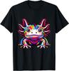 Axolotl Rainbow Kawaii Colorful Love Axolotls Herpetologist Adult and Kids Shirt