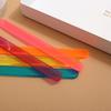20PC Acrylic Craft Sticks Mixed Color Transparent Popsicle Sticks for DIY Homemade Ice Cream Bars, Reusable Treats Ice Pop Stick