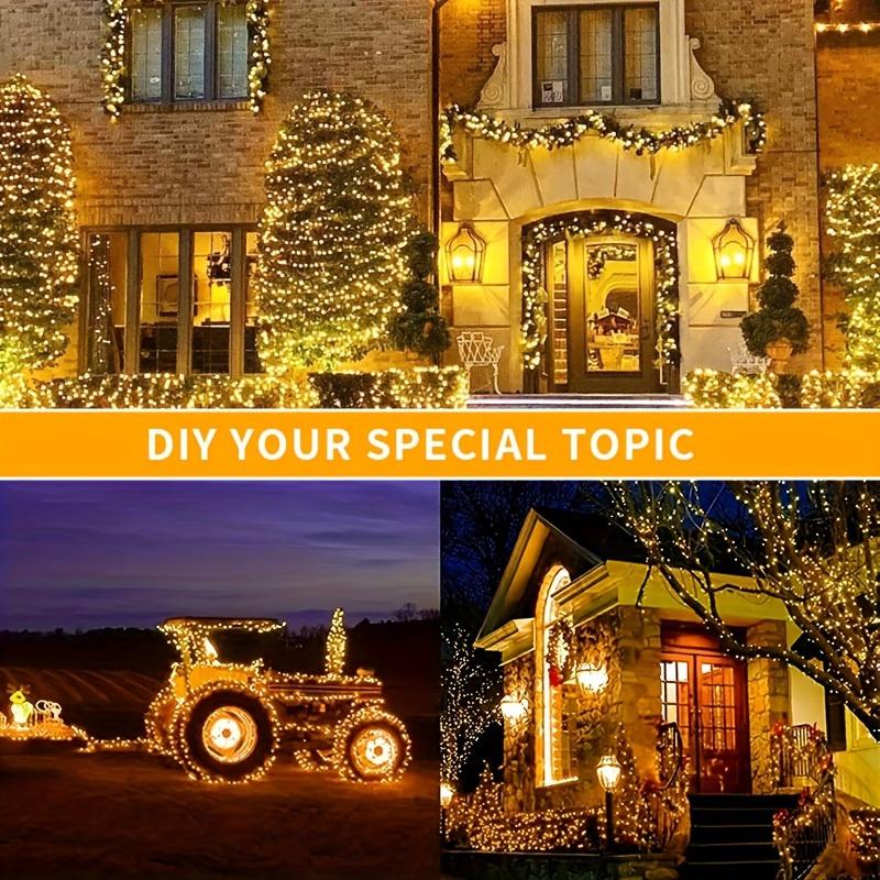 50/100/200/300 LED Solar Lichterketten LED Lichterketten Außen Garten Dekorative Lichter Weihnachtsfeiertag Bunte Lichterketten