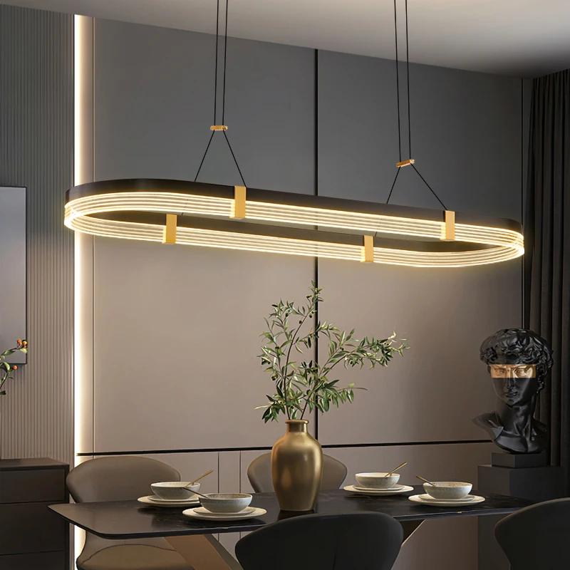 Modern minimalist restaurant pendant light Nordic creative personality designer art bar kitchen long dining table pendant light