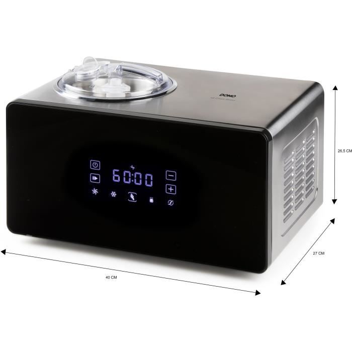 Sorbetière - DOMO - DO9252I - 1,5 Litres - 150 W - Ecran Tactile Intelligent