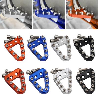 Aluminium Motorrad Hinterradbremspedal-Auflagen Trittplatte Spitze für KTM SX SXF EXC EXCF XC XCF XCW XCFW TC TE 2008-2016 für Husqvarna