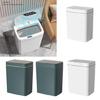 Battery Powered Waste Basket with Sensors Lid Easily Disposal Automatic Garbage Can for Cleanliness Enthusiasts
