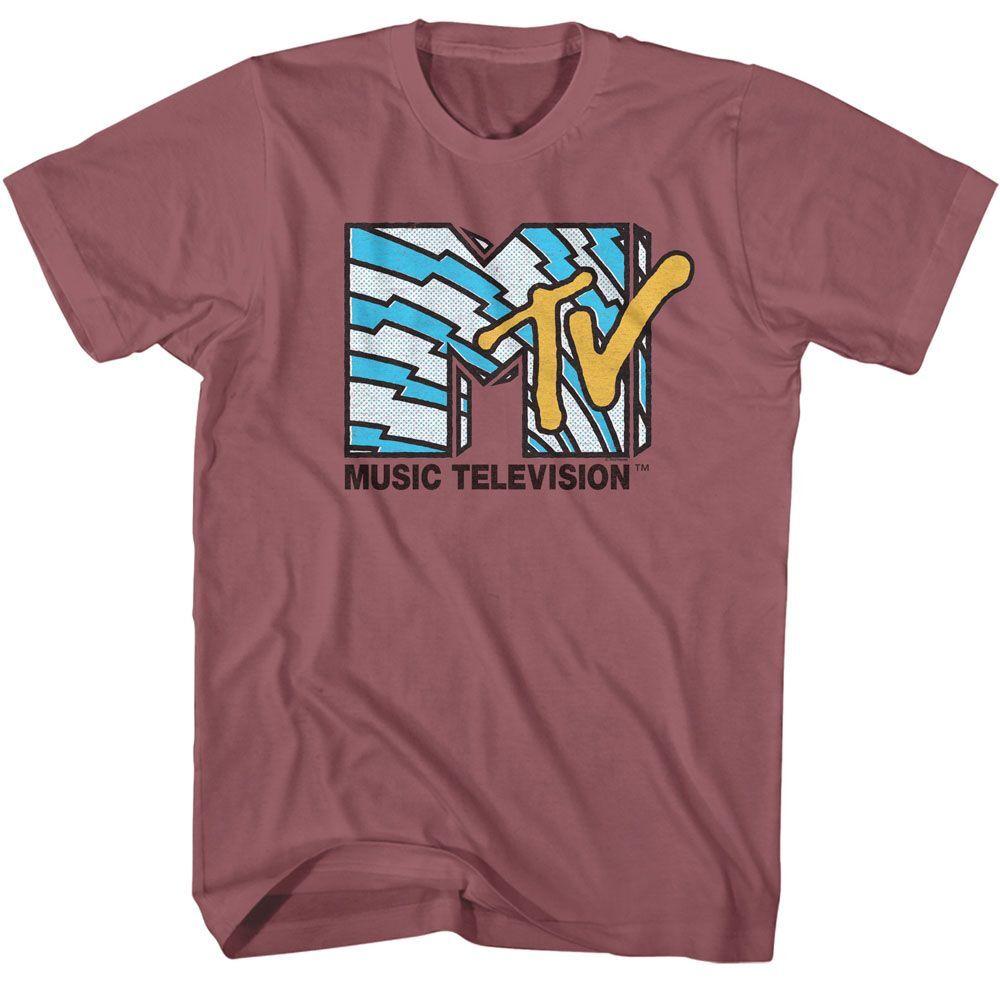 MTV Lightning Logo Rouge T-Shirt M