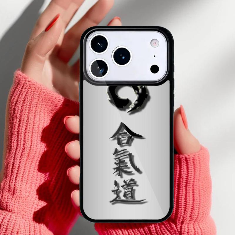 

Aikido Japanese Martial Phone Case for iPhone 17 16 15 14 13 Pro Max Back Cover for 12 11 Pro Coque iPhone 16e
